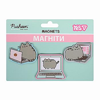 Магніти фігурні Yes "Pusheen. Laptop" 3 шт., 708549