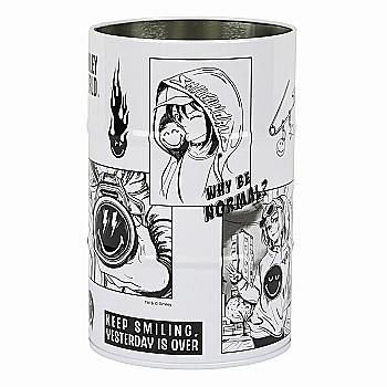 Стакан-подставка бочка Yes "Smiley World" металл, большой, 470547