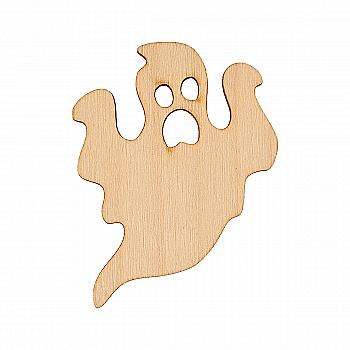 Заготівка з фанери Розмальовка Хелловін "Привид-4" 7,5*5,9 см, 001258 ArtBober