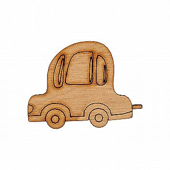 Заготівка-магніт дерев’яна "Транспорт міні - автомобльчік", 35*25 мм, LK207