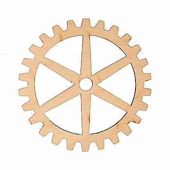 Заготівка дерев’яна "Шестерня 4" велика,  DZ053-1