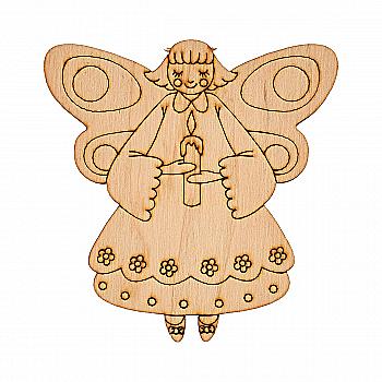 Заготівка дерев’яна "Янгол зі свічкою", NY007