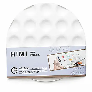 Палитра пластиковая (d:21,1см.), круглая, HIMI