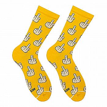 Шкарпетки  "Фак жовті" р. 41-46, fuckyellow46