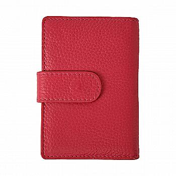 Визитница 750*100 мм 20 визиток, на кнопке с дополнительным карманом, кожаная (1л-1виз) Deli 7620 (58151)