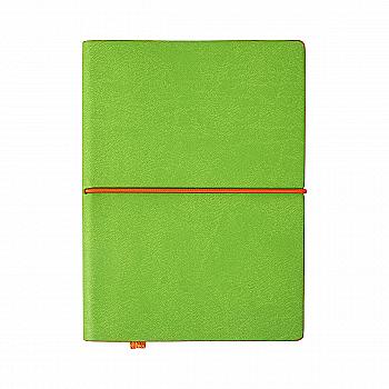 Записник В6 Fun у клітинку  Обкладинка салатова/помаранчева кремовий блок, 5122LFRIR2