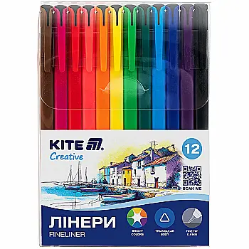 Лінери Kite "Creative", набір 12 шт, K-1164