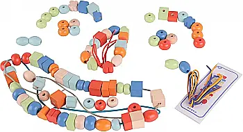 Игрушка деревянная Classic World "Шнуровка в тубусе", 53181