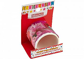 Стікери декоративні "Барвисті квіти" в стрічці на клейкій основі