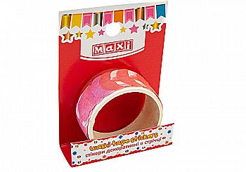 Стікери декоративні "Червоні пелюстки"  в стрічці на клейкій основі