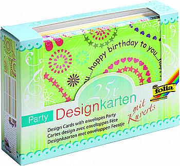 Набір карток дизайнерських д/виготовлення листівок Вечірка (карта+конверт), 11301 Folia (25)