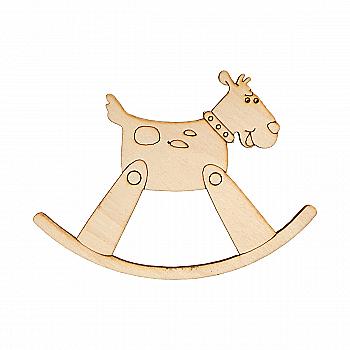 Заготовка лазерная деревянная "Олень - качалка" 110*85, T020