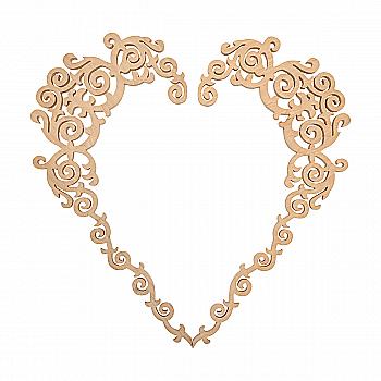 Заготовка Рамка "Сердце", 0606