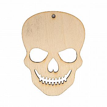 Заготівка з фанери Розмальовка Хелловін "Череп-2" 7*5,2 см, 001283 ArtBober