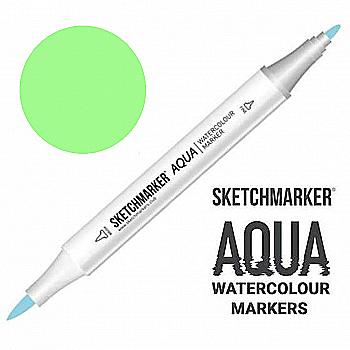Маркер акварельный двухсторонний SKETCHMARKER Aqua Pro Зелёный свежий, SMA-FRGR