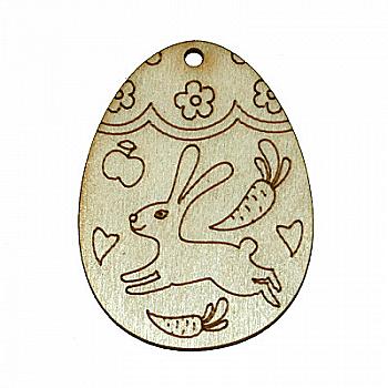 Заготівка дерев’яна Писанка 60*45 мм (маленька), в асортименті 702(1-12)