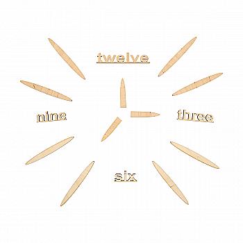 Заготовка деревянная Циферблат для часов наборной, 702783