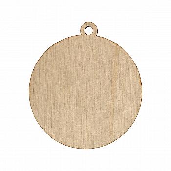 Заготовка деревянная Подвеска "Новогодний шар", НГ167