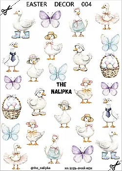 Декор на водной основе Гуси The Nalipka Easter Decor 004