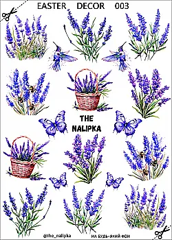 Декор на водной основе Лаванда The Nalipka Easter Decor 003