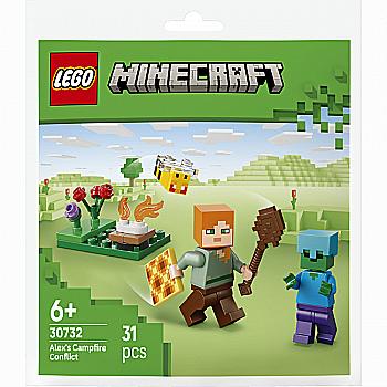 Конструктор Lego Minecraft "Конфлікт біля багаття Алекса", 30732