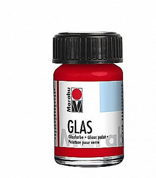 Фарба вітражна на водній основі, Червона, 15мл, Marabu Glas,130639125