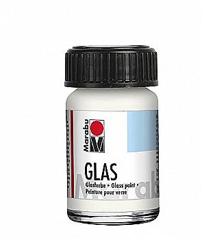 Фарба вітражна на водній основі, Біла, 15мл, Marabu Glas,130639070