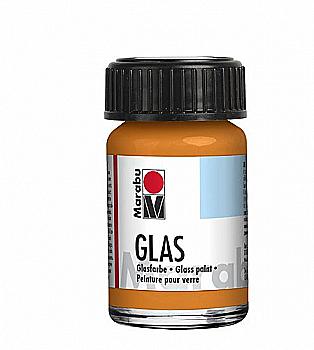 Фарба вітражна на водній основі, Оранжева, 15мл, Marabu Glas,130639013