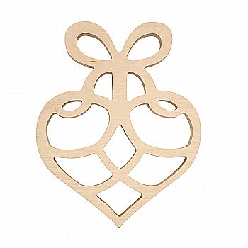 Заготівка дерев’яна "Серце", 0080