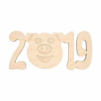 Заготівка дерев’яна Напис "2019", 2119