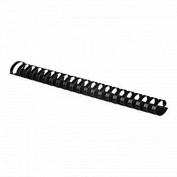 Пружина пластикова d 32 мм, 261-300 арк., чорна, 50 шт., BM.0510-01