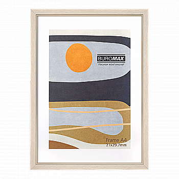 Фоторамка А4, 21*29.7 см айворі з золотом, BM.0903