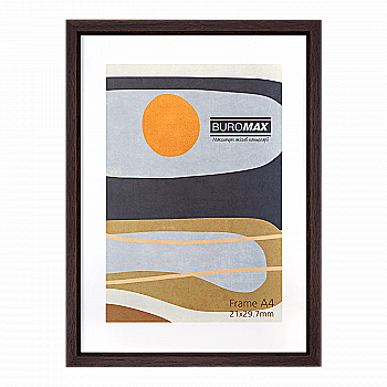 Фоторамка А4, 21*29.7 см темно-коричнева, BM.0900