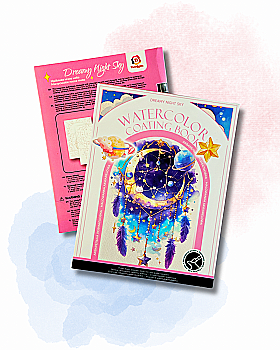 Акварельний скетчбук, з ручкою та твердими фарбами "Мрії", SKETCH4