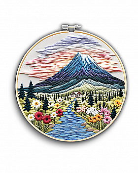 Набор для вышивки гладью "Долина покоя", EMBR011