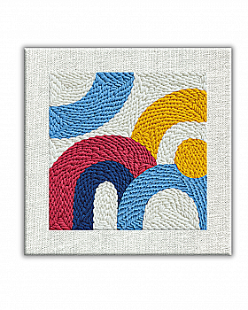 Набор для создания ковровой вышивки "Цветовой ритм", PMBR009