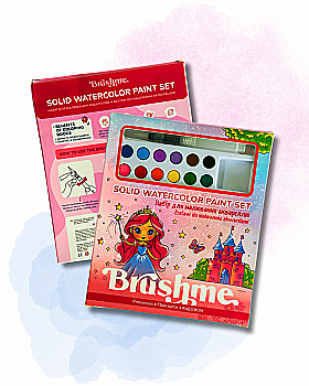 Розмальовки з сухими фарбами для дітей "Принцеси", PAINTS2