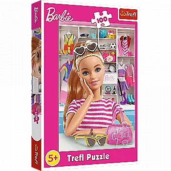 Пазли "100" - Barbie  Зустрічайте Барбі, Trefl, 16458