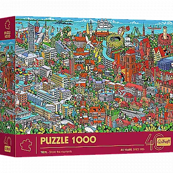 Пазли "1000" - 40th anniversary Три-Сіті, Trefl, 10924