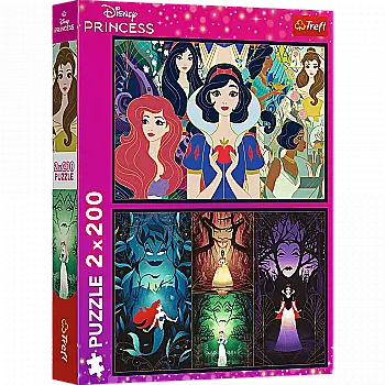 Пазли "2x200" - Princess Чарівні принцеси, Trefl, 13317