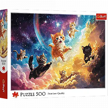Пазли "500" - Космічні кошенята,Trefl, 37557
