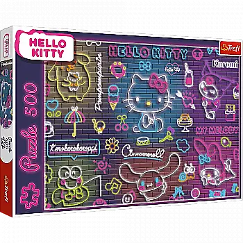 Пазли "500" - Неонова Hello Kitty,Trefl, 37523