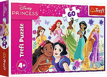 Пазли "60" - Disney Princess Принцеси в дії, Trefl, 17409