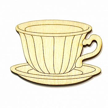 Заготівка дерев’яна Чашка з блюдцем, в асортименті, 127(1-3)