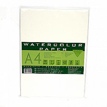 Папір для акварелі А4 10 арк. (200г/м2) Ofort Standart OF4110E