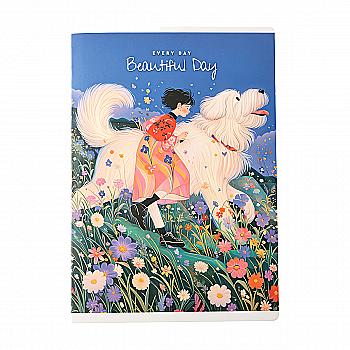 Зошит А4 40 арк. "Student" лін. білий блок, картон, мат. ламінація, скоба (8395)