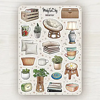 Стікер лист з наклейками MriyTaDiy, Interior