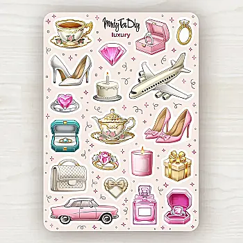 Стікер лист з наклейками MriyTaDiy, Luxury