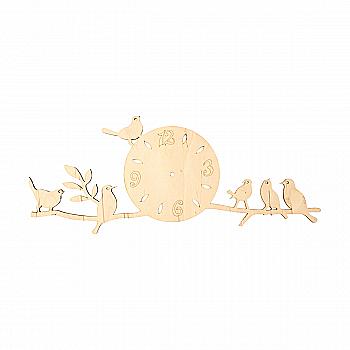 Заготівка дерев’яна для годинників Птах на гілці, 702555