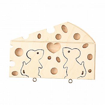 Заготівка дерев’яна Ключниця "Закохані мишенята", 2567